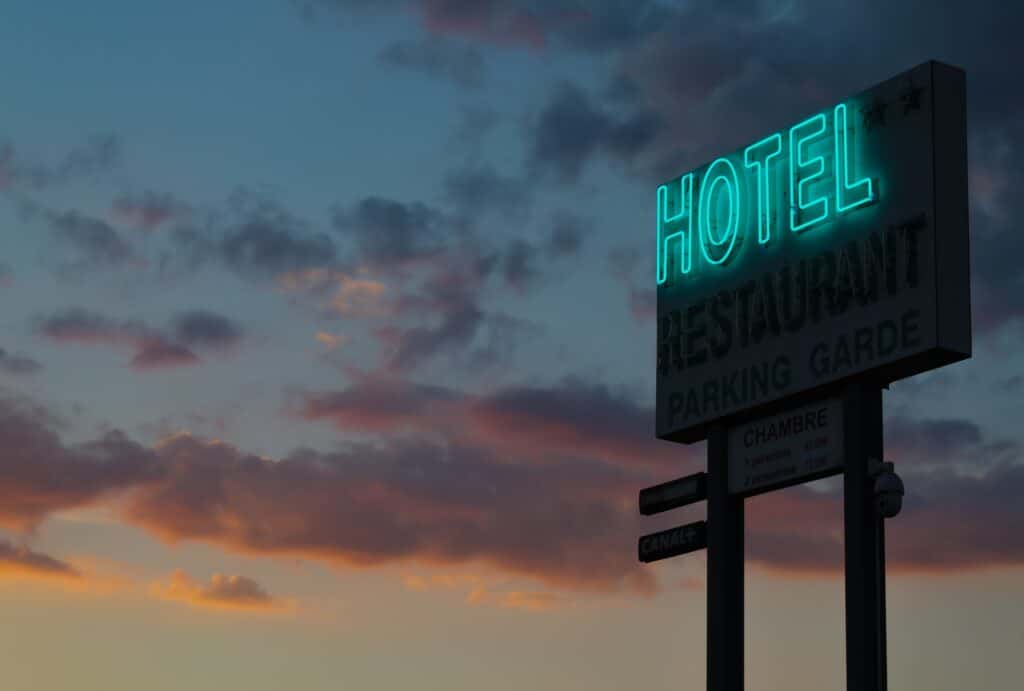 hotel sign